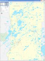 Crow Wing, Mn Wall Map Zip Code